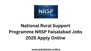 National Rural Support Programme NRSP Faisalabad Jobs 2025 Apply Online