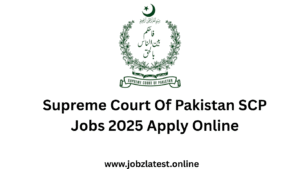 Supreme Court Of Pakistan SCP Jobs 2025 Apply Online